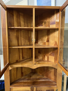 4 Door Corner Pine Cabinet