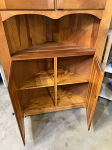 4 Door Corner Pine Cabinet