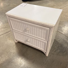 Load image into Gallery viewer, Lea Wicker 2 Drawer Nightstand