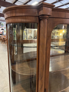 Antique China Cabinet w/Mirrored Back 1 Glass Shelf