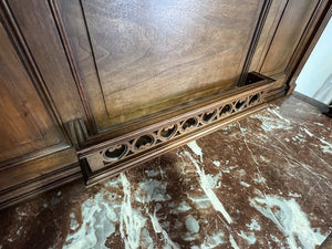 Antique Marble Top Ornate Sideboard