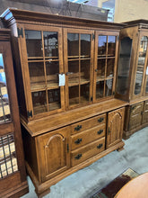 Load image into Gallery viewer, Ethan Allen Maple Hutch 5 Door/3 Drawer