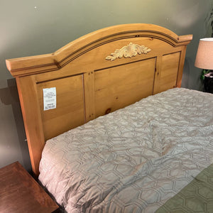 Full Size Headboard & Footboard Blonde Wood