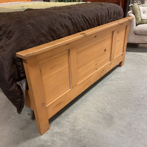 Full Size Headboard & Footboard Blonde Wood