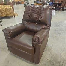 Load image into Gallery viewer, Brown Faux Leather Recliner