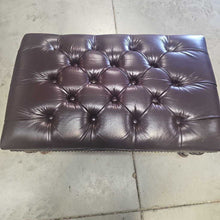 Load image into Gallery viewer, Faux Leather Tufted Bench