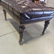 Load image into Gallery viewer, Faux Leather Tufted Bench