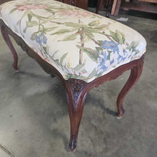 Load image into Gallery viewer, Traditional Bench Seat w/Floral Pattern