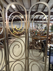 Brushed Nickel Circles Room Divider