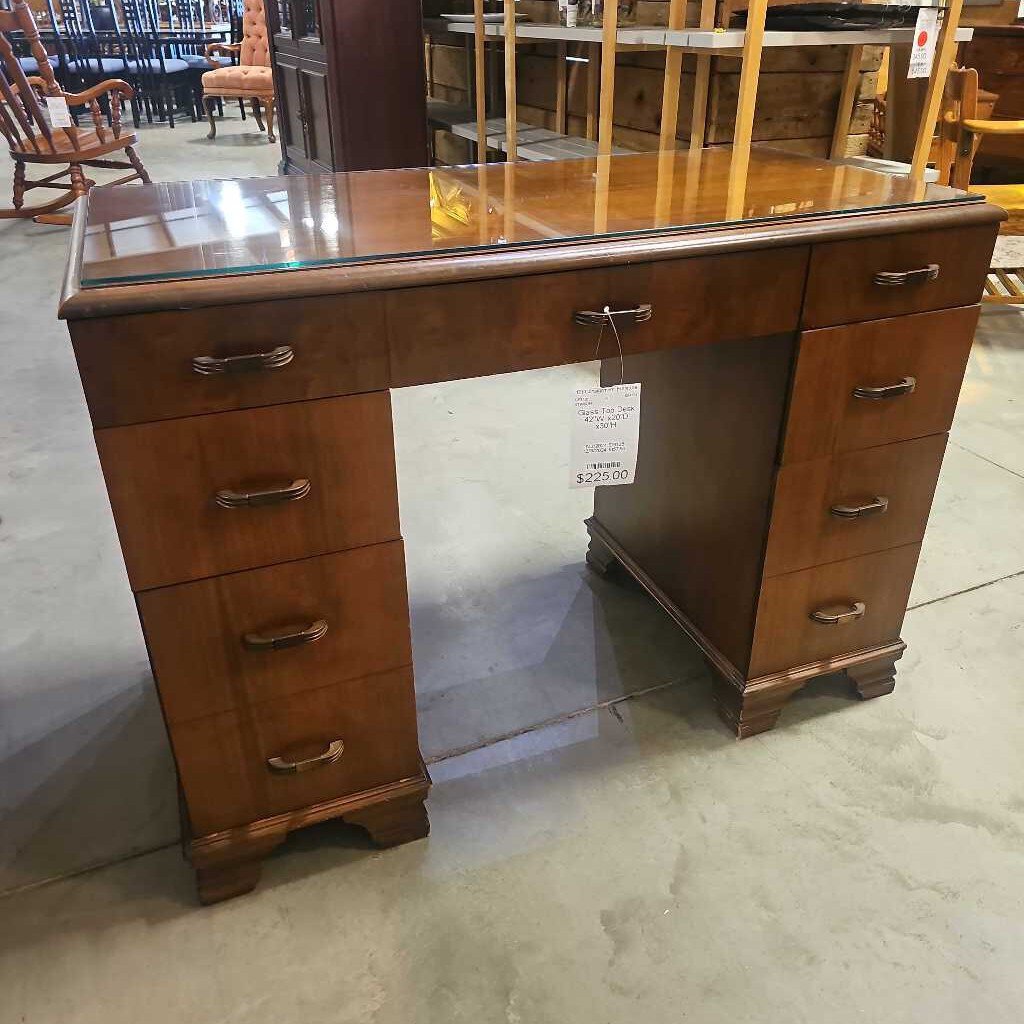 Glass Top Desk