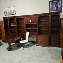 Load image into Gallery viewer, Hooker Large Office 7 Piece Set L Desk w/Dual Side Drawers, 2 Credenza Units Multiple Configurations Possible