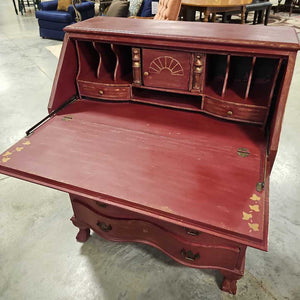 Drop Front Desk Burgundy