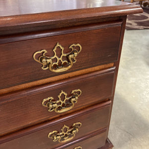 Side Table 3 Drawer dark Brown