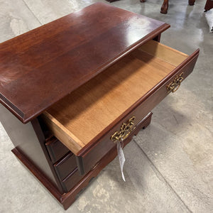 Side Table 3 Drawer dark Brown