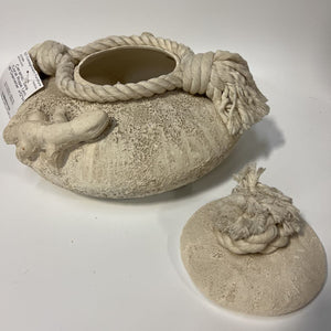 Ceramic Sea Coral Rope Urn