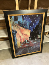 Load image into Gallery viewer, Black/Copper Framed Van Gogh &quot;Cafe Terrace at Night&quot;