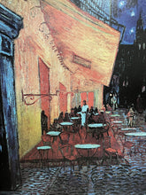 Load image into Gallery viewer, Black/Copper Framed Van Gogh &quot;Cafe Terrace at Night&quot;