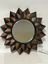 Load image into Gallery viewer, Wood Celestial Sun Mirror