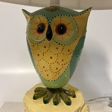 Load image into Gallery viewer, Dotted Owl Table Lamp w/ White Shade