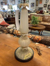 Load image into Gallery viewer, Vintage Murano Glass Table Lamp w/ White Shade