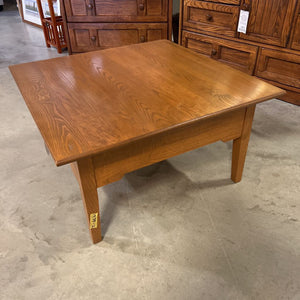 Oak Coffee Table 2 Drawer