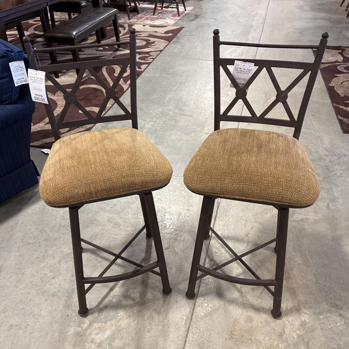 Swivel Tan Seat Bar Stool