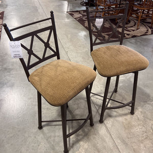 Swivel Tan Seat Bar Stool