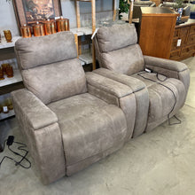 Load image into Gallery viewer, Ashley Power Recliner Micro Suede w/Cup Holder