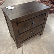 Load image into Gallery viewer, Rustic Brown Night Stand 2 Drawer