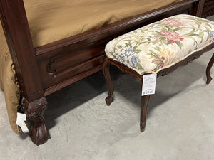 Ornate Wood Queen Canopy 4 Poster Bed