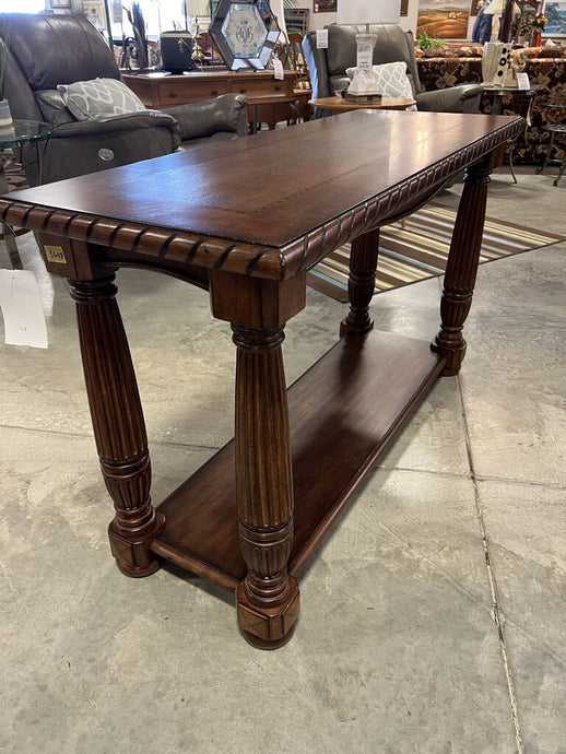 Wood Sofa Table Brown Finish