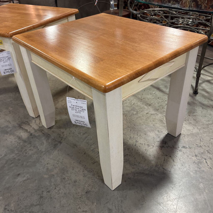 Farmhouse Style End Table