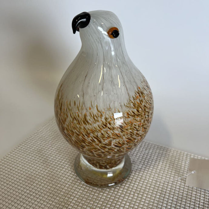 Speckled Glass Bird Figurine