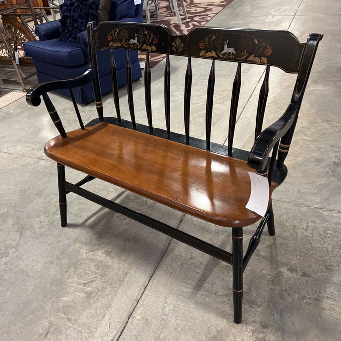 Vintage Hitchcock Style Bench