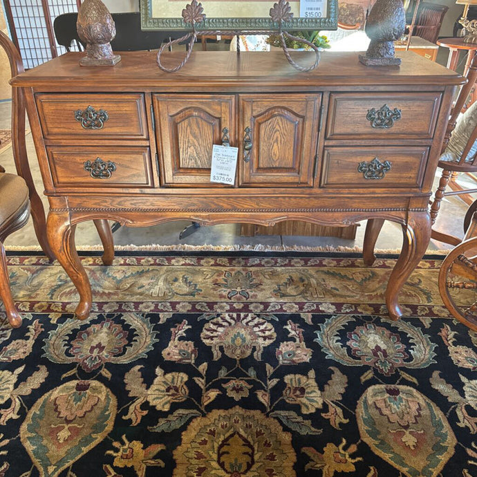 Oak Sideboard 4 Drawer/2 Door