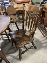 Load image into Gallery viewer, Dark Brown Dining Table w/3 Leaves &amp; 6 Chairs