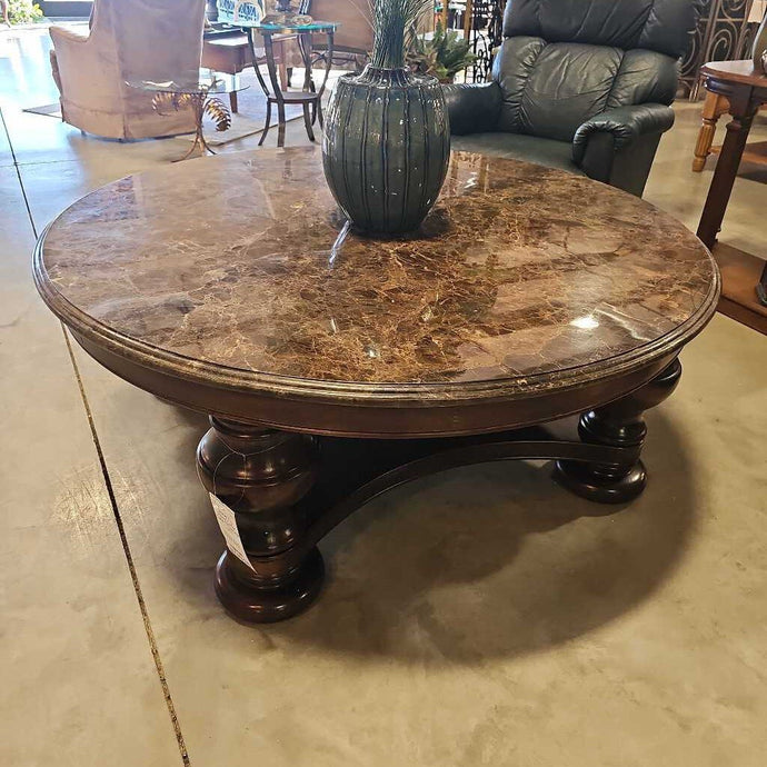 Marble Top Round Coffee Table