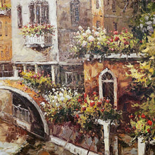 Load image into Gallery viewer, Framed Canvas Painting Venice Canal By Tiverdi