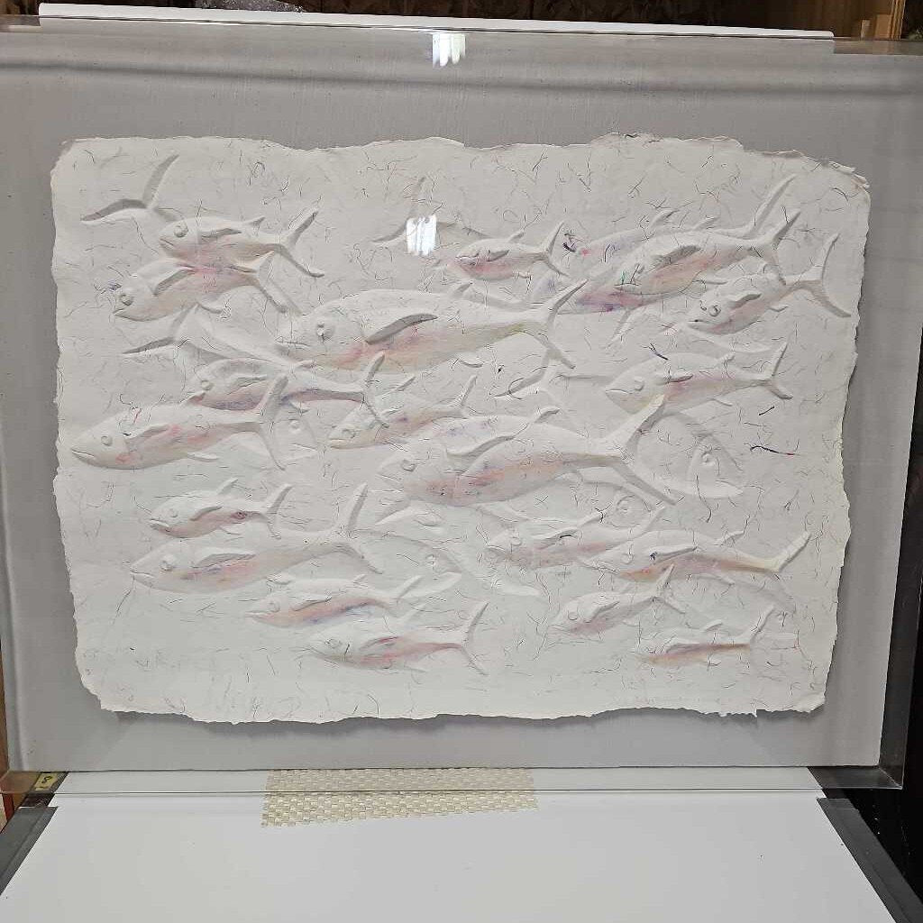 Pressed School of Fish on Paper – 121 Consignment Furniture