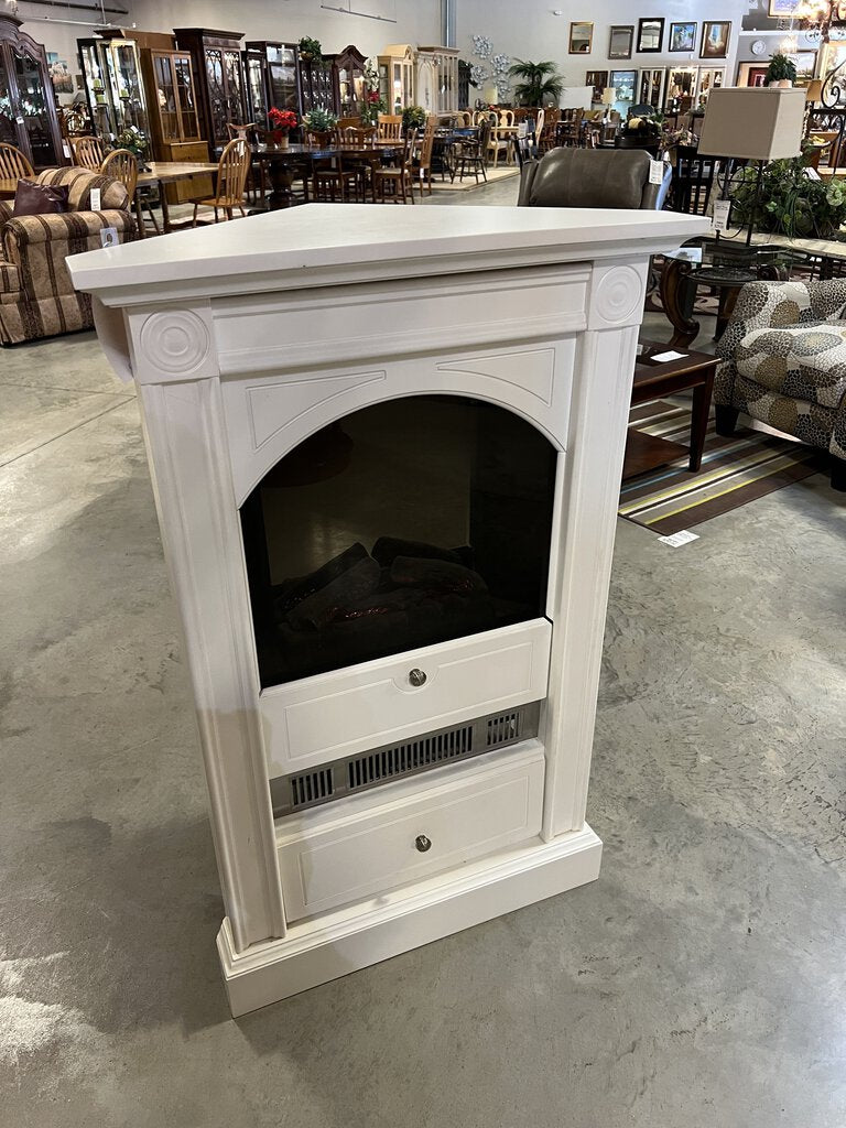 Dimplex Electric White Corner Fireplace w/Remote