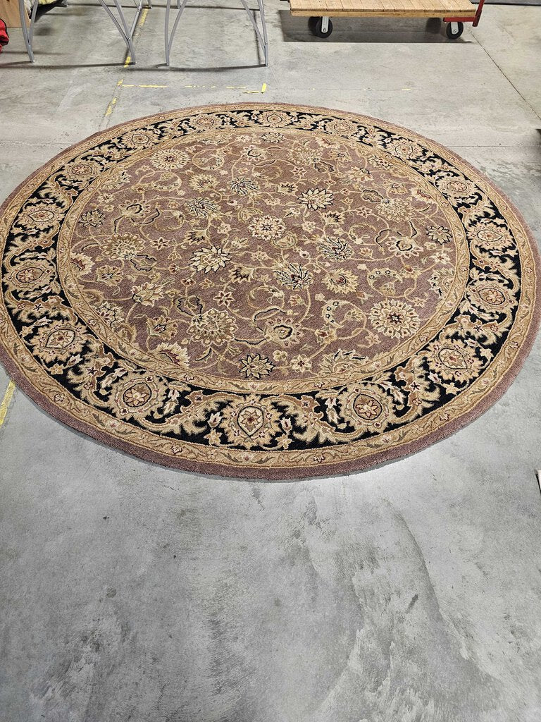 Loloi Round Black/Gold Rug