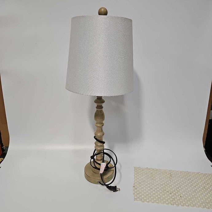 Farmhouse Style Table Lamp w/white Shade