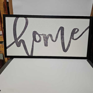 Black Framed "Home"