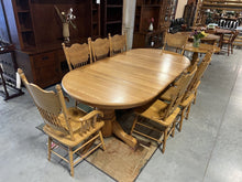 Load image into Gallery viewer, Set of 8 Oak Dining Chairs