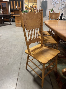 Set of 8 Oak Dining Chairs