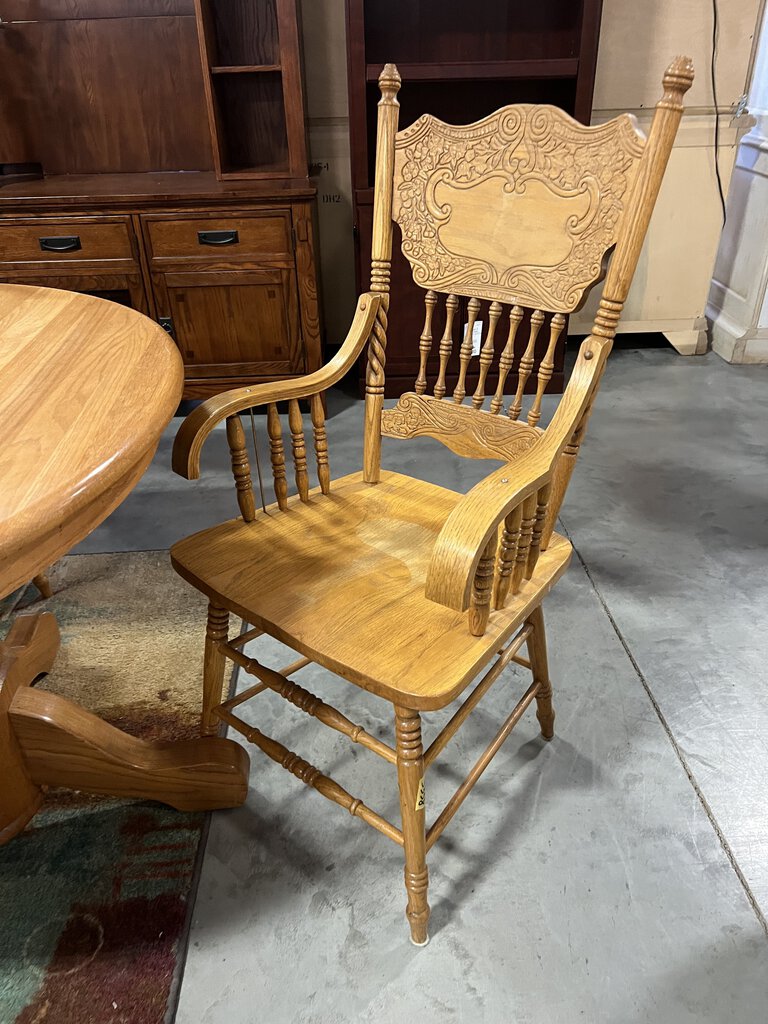 Set of 8 Oak Dining Chairs