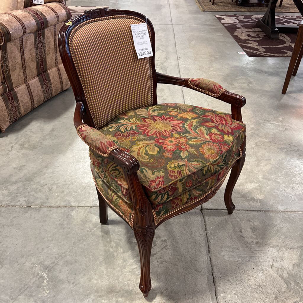 Dr Kincaid Floral Accent Chair