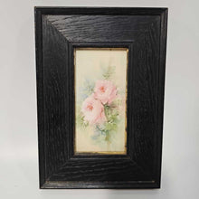 Load image into Gallery viewer, Framed Hand Painted Roses Trent Tile