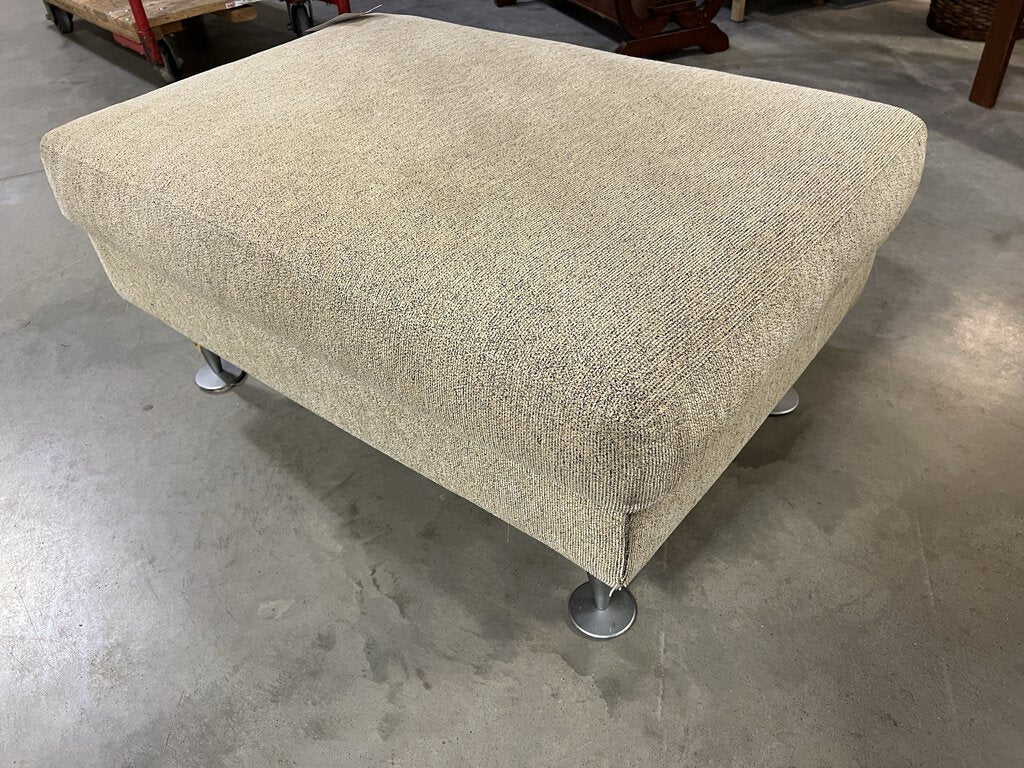 Cream Ottoman