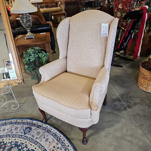 Queen Anne Wingback Accent Chair